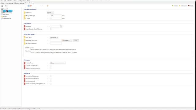 Ширина линии и подача филамента смотреть онлайн