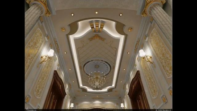 Мастера узбеки, таджики, потолок из гипсокартона, классический стиль. смотреть онлайн