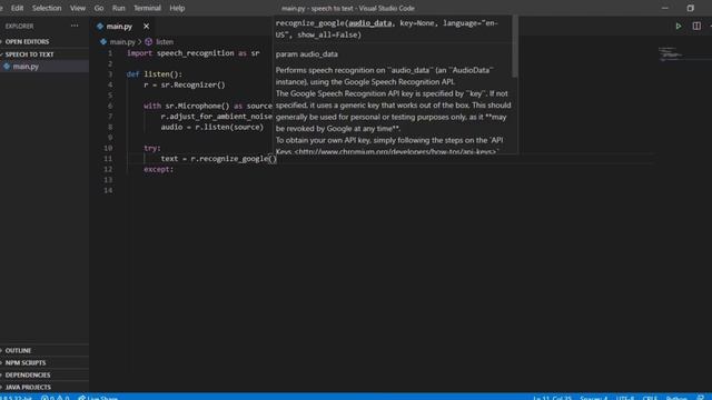 Speech to text with Python смотреть онлайн