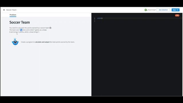 Sololearn | Intro to Python | Soccer Team смотреть онлайн