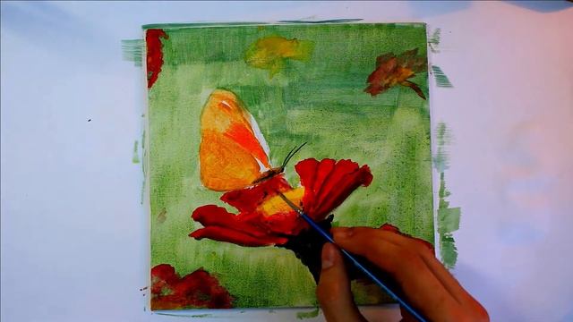 Искусство рисования, картина Цветок. Art drawing painting flower смотреть онлайн