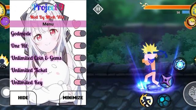 stickman ninja 3v3 mod APK UNLIMITED GEMS COINS TICKETS±god mod+key fragments ???? смотреть онлайн