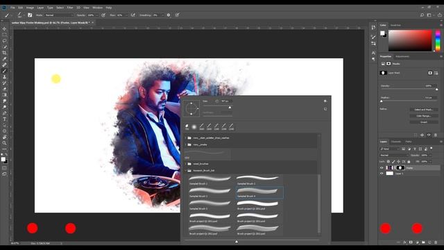 Create Your Own Poster | Layer Mask Method | Photoshop Tutorial смотреть онлайн