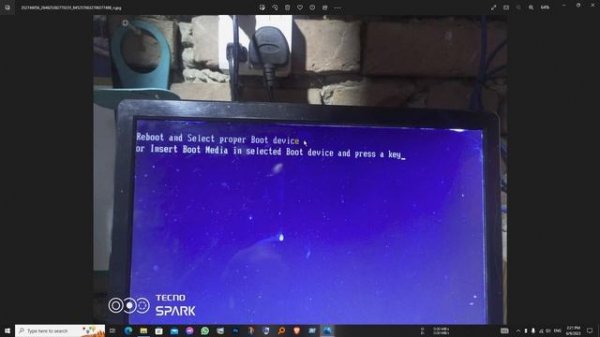 [Solved] Reboot and select proper boot device error or Insert boot media in selected boot device