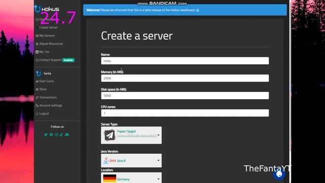 ЛУЧШИЙ БЕСПЛАТНЫЙ ХОСТИНГ МАЙНКРАФТ СЕРВЕРОВ 24/7 / free hosting minecraft server 24/7 смотреть онлайн