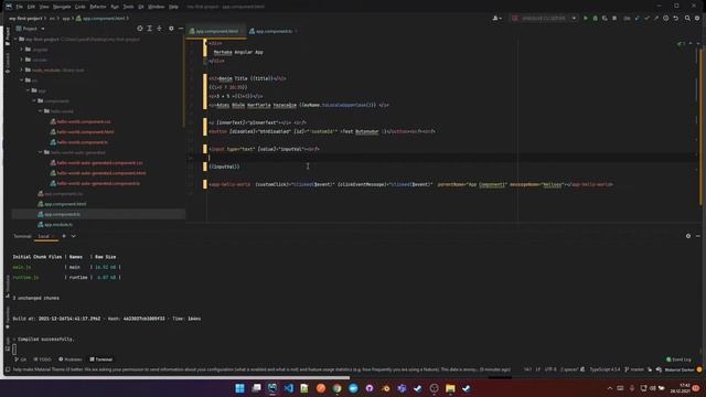 Angular Interpolation, Attr , Data ,Event Binding смотреть онлайн