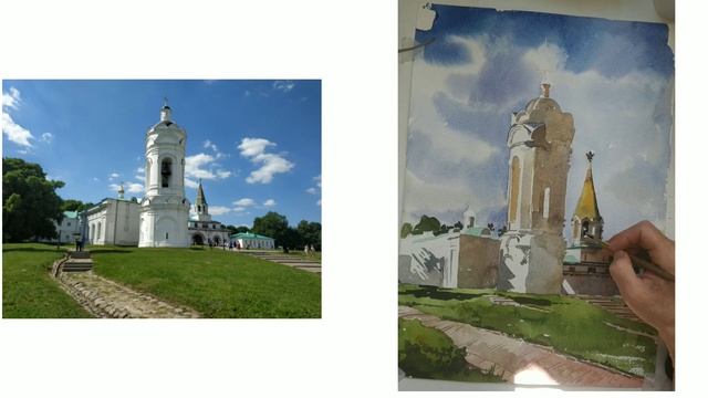 Рисуем Коломенское смотреть онлайн