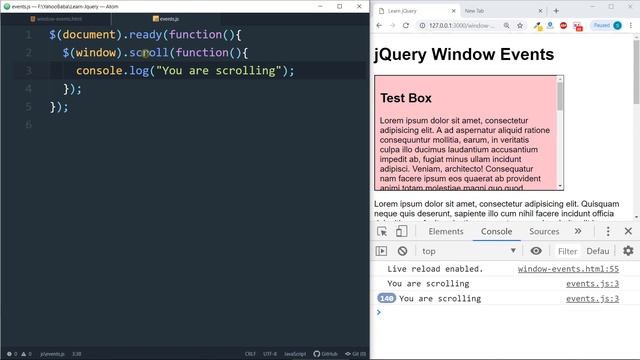 jQuery Window Events Tutorial in Hindi / Urdu смотреть онлайн