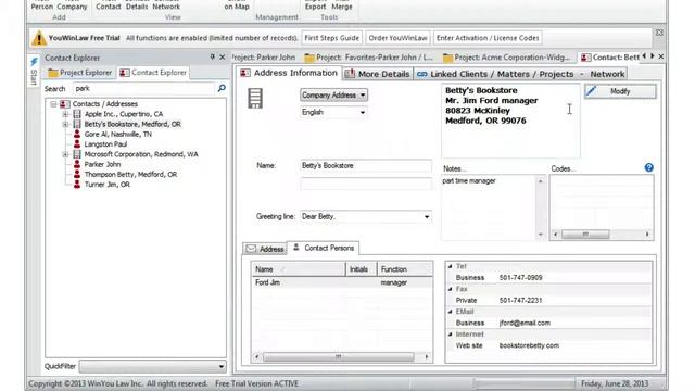 Law Practice Contact Management with YouWinLaw смотреть онлайн
