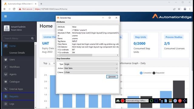 AutomationEdge RPA GUI Automation Bot having Web Loop Table смотреть онлайн