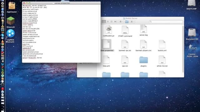 Как настроить сервер craftbukkit на майнкрафт 1.4.5 на MAC! смотреть онлайн