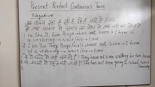 MITTAL'S CLASSES I Lesson 13 I Present Perfect Continuous Tense (negative) I English grammar смотреть онлайн