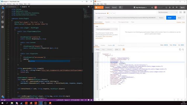 Rust plugin tutorial #7 | Plugin with steam api 2/2 смотреть онлайн