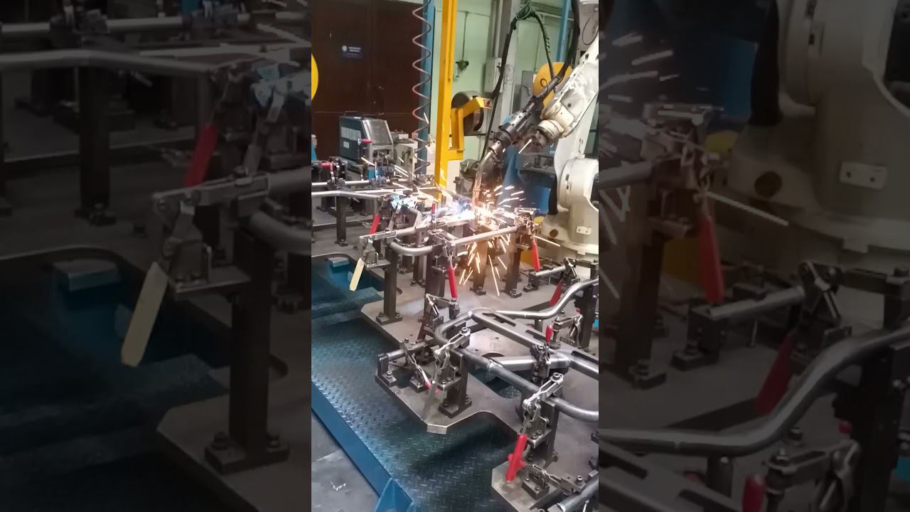 Цех роботизированной сварки на заводе "Русская механика" смотреть онлайн