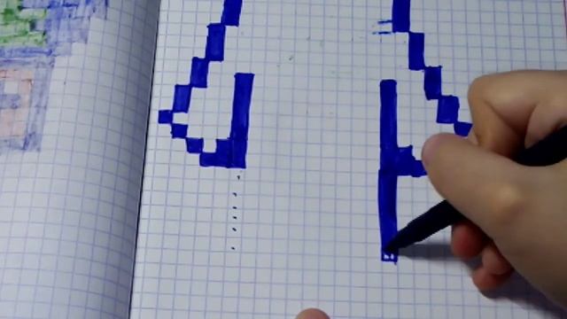 Как рисовать шубу по клеточкам смотреть онлайн