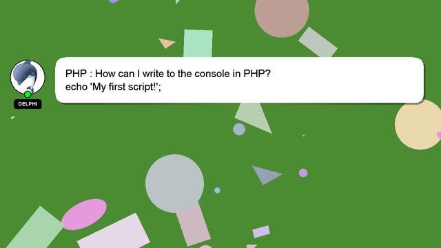 PHP : How can I write to the console in PHP? смотреть онлайн