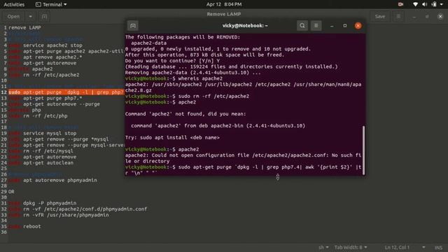 Remove LAMP From UBUNTU смотреть онлайн