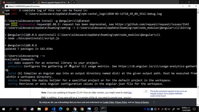 Update your Angular-CLI to start using Angular 9 ( To upgrade an app check the description ) смотреть онлайн