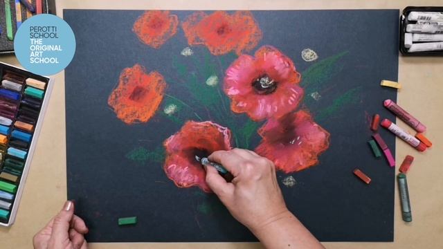 Рисуем маки // Мастер-класс по сухой пастели смотреть онлайн