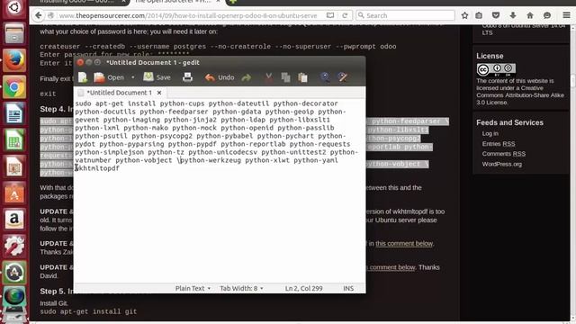 Install Odoo 9 (OpenERP) on Ubuntu 15.04 смотреть онлайн