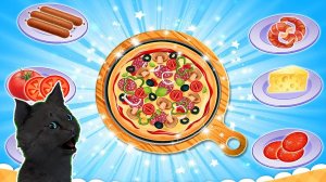 ТРИ КОТА ДЕЛАЕМ ПИЦЦУ С ГОВОРЯЩИМ СУПЕР КОТОМ ( ИГРА для ДЕТЕЙ ) Три Кота Развивающие игры