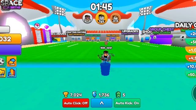 играю в гол раис (GOL RACE )в роблокс