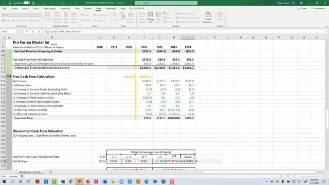 Pro Forma DCF Walk Thru смотреть онлайн