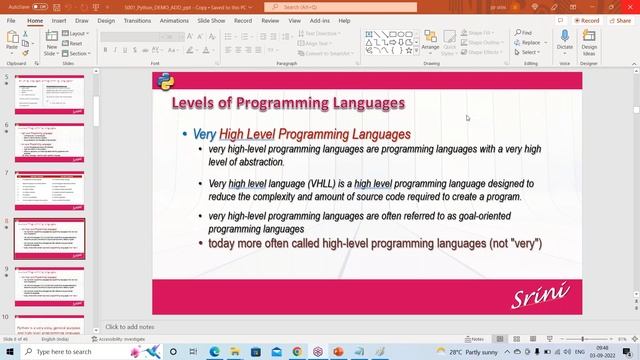 PYTHON (10 Weekends Batch) tutorials || by Mr. Srini On 03-09-2022 @9AM IST смотреть онлайн