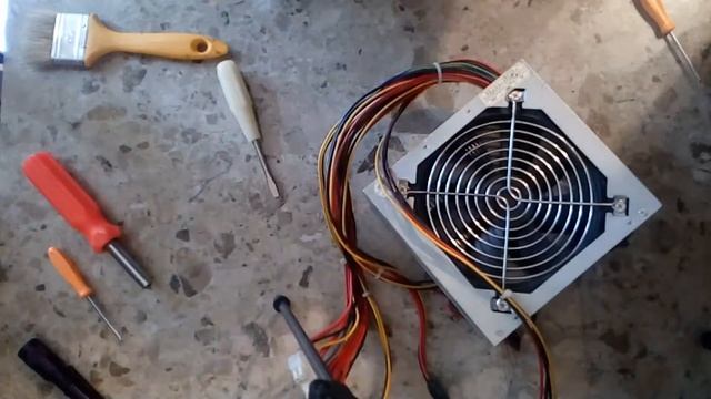 Чистка, запуск и проверка компьютерного блока питания ATX смотреть онлайн