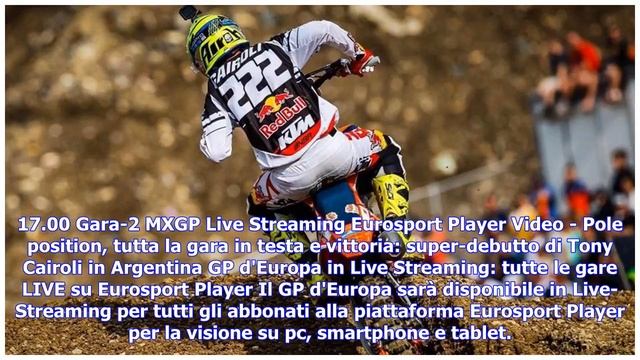 Ultime notizie | MXGP Gp d'Europa in diretta tv e Live-Streaming смотреть онлайн