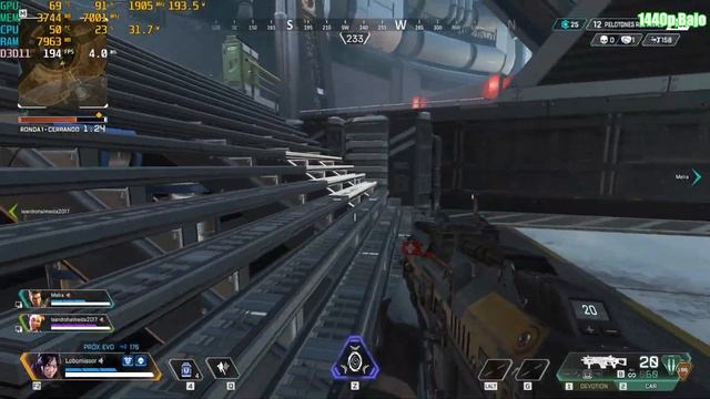 Apex Legends - RTX 3060TI + i5 12400 ,(2K)1440p,Ultra,Bajo смотреть онлайн