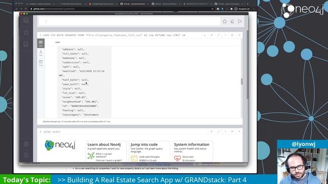 More Geospatial GraphQL, GraphQL Architect | Building A Real Estate Search App w/ GRANDstack: Part смотреть онлайн