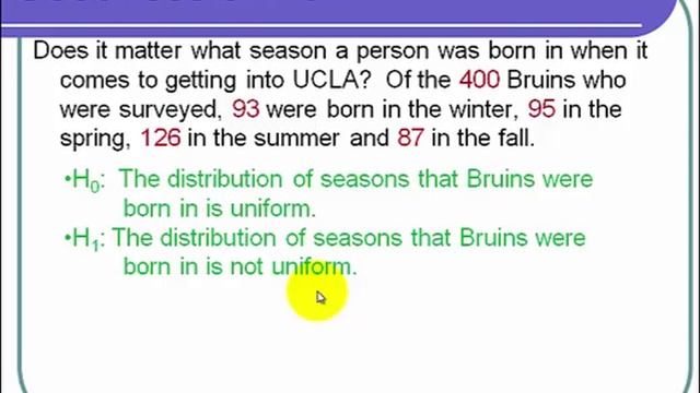 The Chi Squared Tests: Goodness of Fit, Homogeneity, and Independence смотреть онлайн