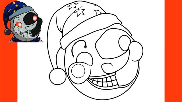 Cómo Dibujar MOONDROP - SECURITY BREACH Five Nights At Freddys