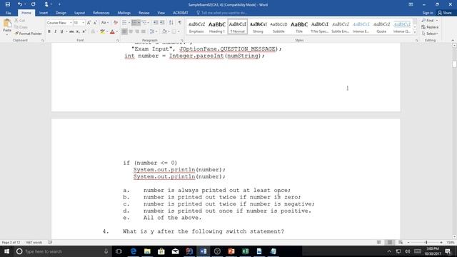 Tanes Kanchanawanchai CSC200 Sample Exam 02 (Chapter 3 & 4) Review смотреть онлайн