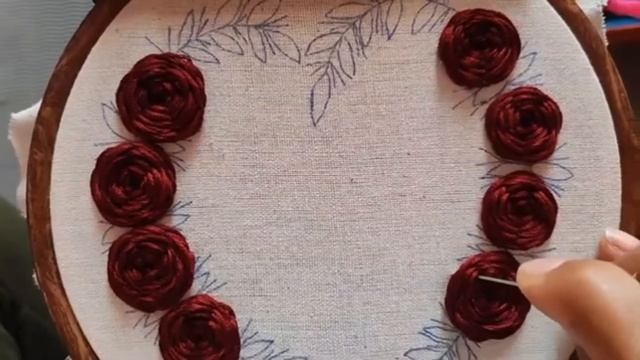 Вышивка.Вышивка Роза гладью.Вышивка гладью для начинающих .