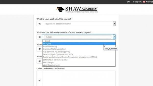 Shaw Academy Review of Registration Process to Digital Marketing Diploma