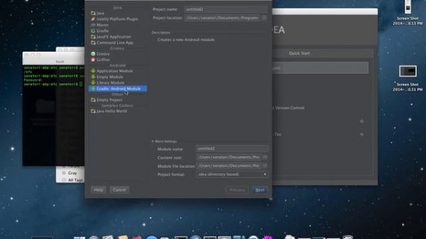 Gradle setup for IntelliJ CE on OS X and Linux