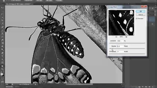 Photoshop cs6 Tutorials - Unsharp Mask & Smart Sharpen image Part2 смотреть онлайн