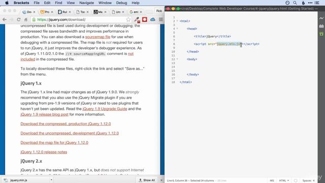 Learning Jquery | Web Developing Tutorials | Lesson 2 Using jQuery In Your Webpages смотреть онлайн