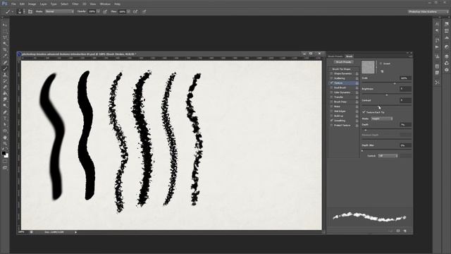 Photoshop Brushes Advanced Features: Texture смотреть онлайн