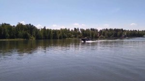 Испытание мотор-весла