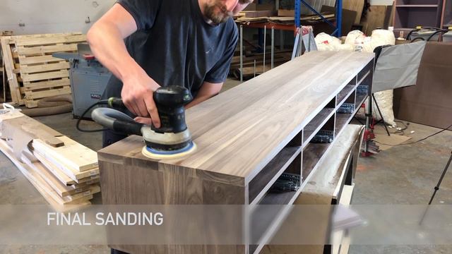 3/3 Building Floating TV Media Console. Making drawer fronts sanding and applying natural oil finis смотреть онлайн