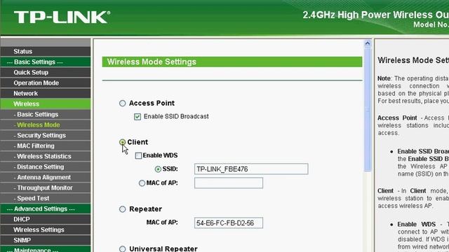how to use TP-link TL wa 5210g as a client..... смотреть онлайн