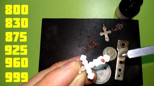 Как проверить СЕРЕБРО в домашних условиях? Проверка серебра хромпиком! смотреть онлайн