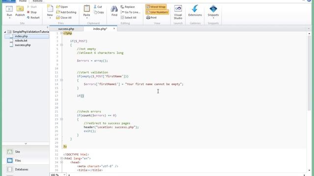 Php Form Validation Tutorial Simple Part 3/6 смотреть онлайн
