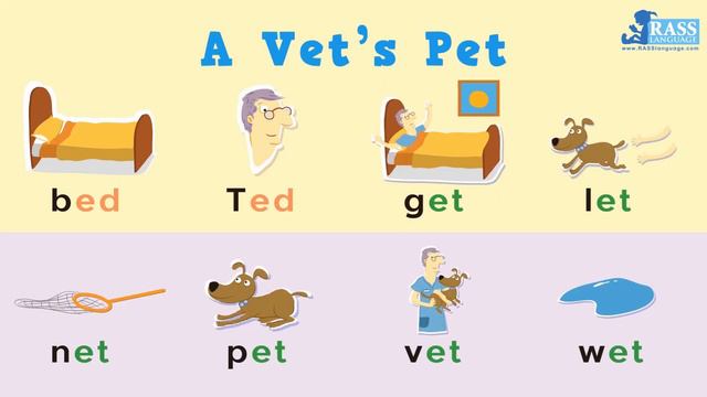 Short Vowel - e | Phonics Rhyming Words - ed et eg en | 2 Phonics Readers |Go Phonics 1C U27 смотреть онлайн