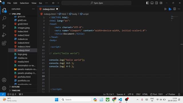 JAVASCRIPT INRODUCTION CLASS | Web Development Course | Tutorial 1 смотреть онлайн