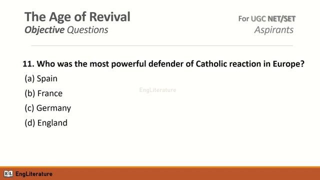 Age of Revival MCQs | MCQ on British Literature | Part 2 | EngLiterature смотреть онлайн