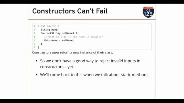 CS 125 Spring 2019: Wed 2.13.2019. Constructors and Visibility смотреть онлайн